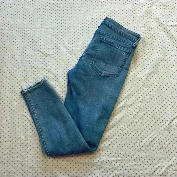 rag & bone Women's Skinny Jeans - Light Blue - Picture 4 of 11